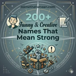 Names That Mean Strong