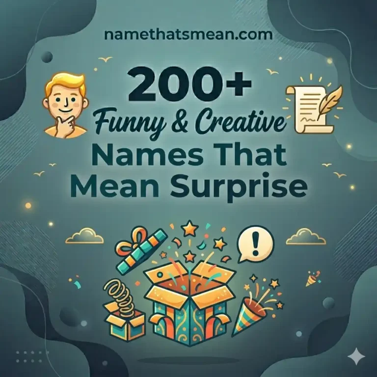 Names That Mean Surprise