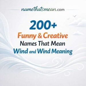 Names That Mean Wind and Wind Meaning