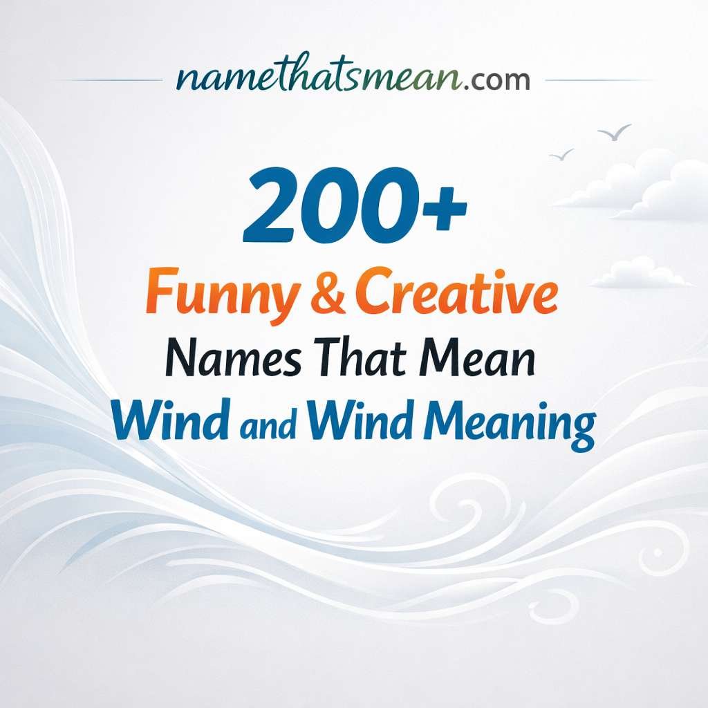 Names That Mean Wind and Wind Meaning