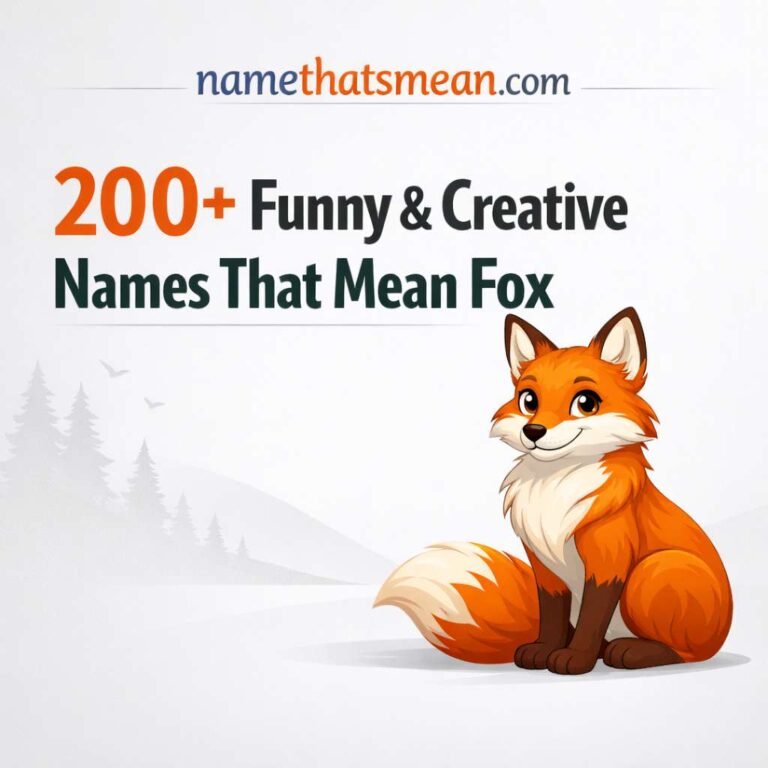 Names That Mean Fox