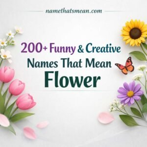 Names That Mean Flower