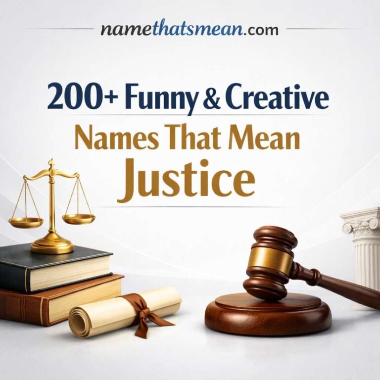 Names That Mean Justice