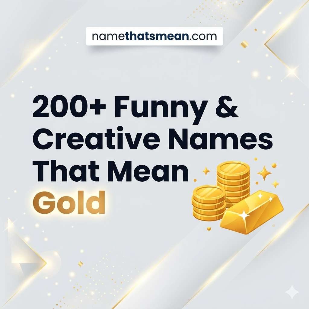 Names That Mean Gold