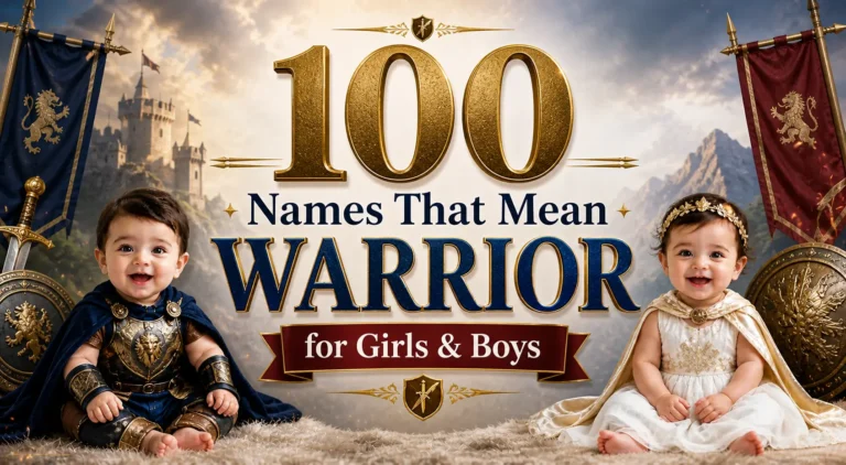 100 names that mean warrior for girls and boys