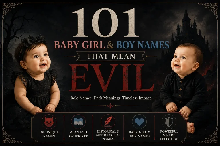 101 Baby Girl and Boy Names That Mean Evil