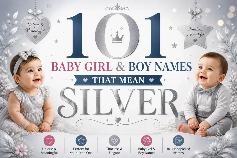 101 Baby Girl and Boy Names That Mean “Silver