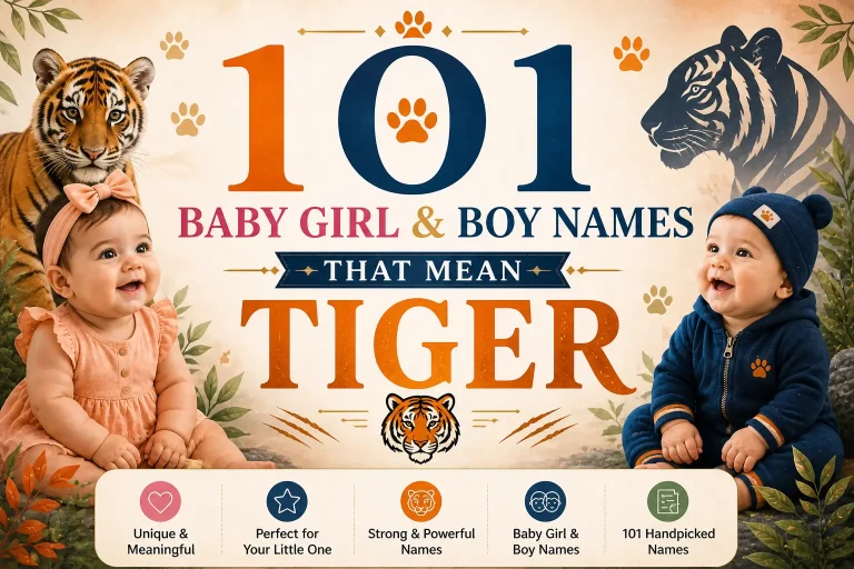 101 Baby Girl and Boy Names That Mean Tiger