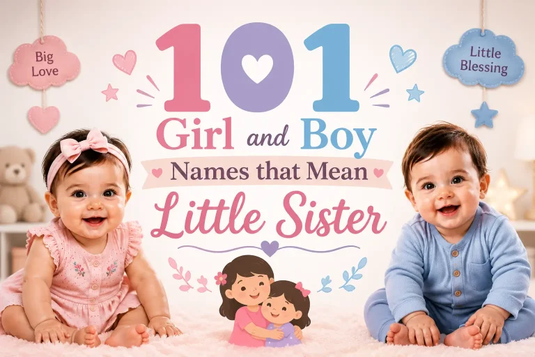 101 Girl and Boy Names that Mean Little Sister
