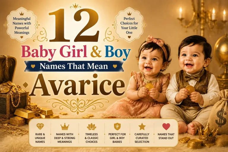 12 Baby Girl & Boy Names That Mean Avarice