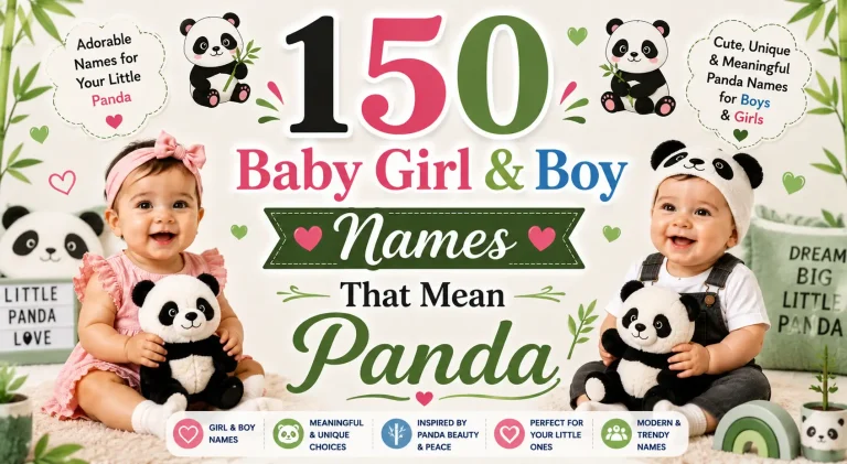 150 Baby Girl & Boy Name That Means Panda