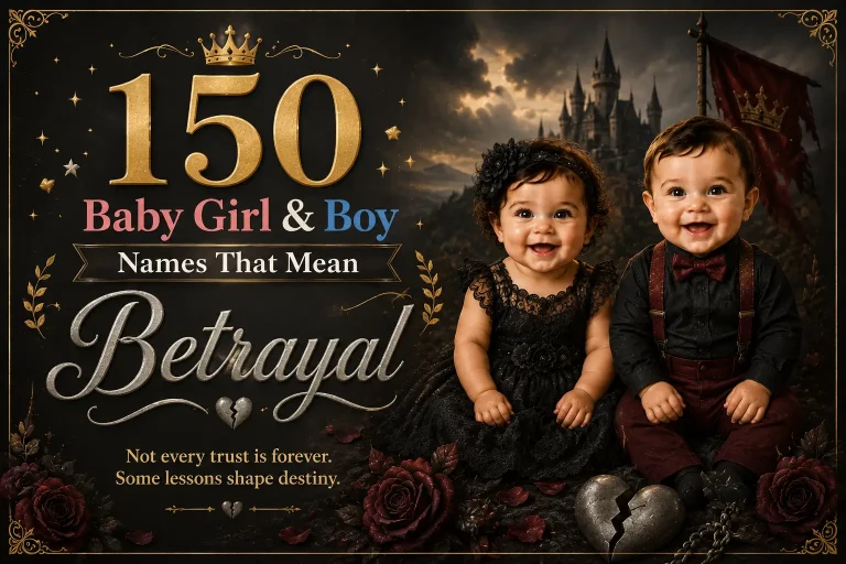 150 Baby Girl & Boy Names That Mean Betrayal