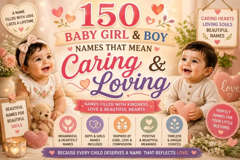 150 Baby Girl & Boy Names That Mean Caring & Loving