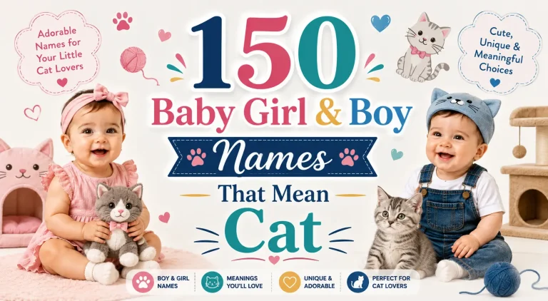 150 Baby Girl & Boy Names That Mean Cat