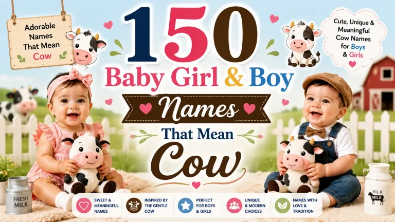 150 Baby Girl & Boy Names That Mean Cow