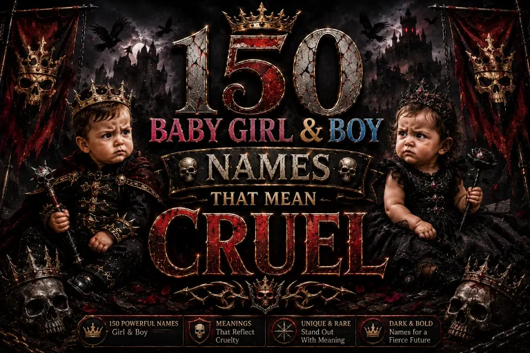 150 Baby Girl & Boy Names That Mean Cruel