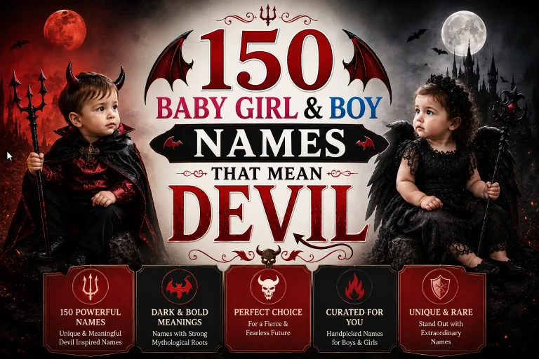 150 Baby Girl & Boy Names That Mean Devil