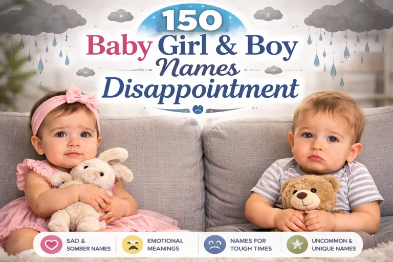150 Baby Girl & Boy Names That Mean Disappointment