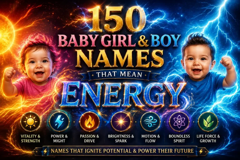 150 Baby Girl & Boy Names That Mean Energy