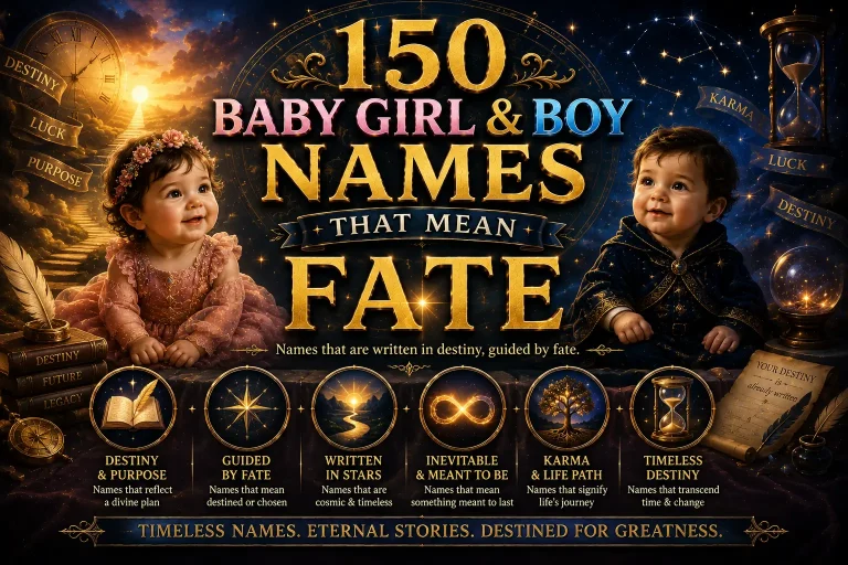 150 Baby Girl & Boy Names That Mean Fate