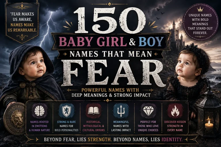 150 Baby Girl & Boy Names That Mean Fear
