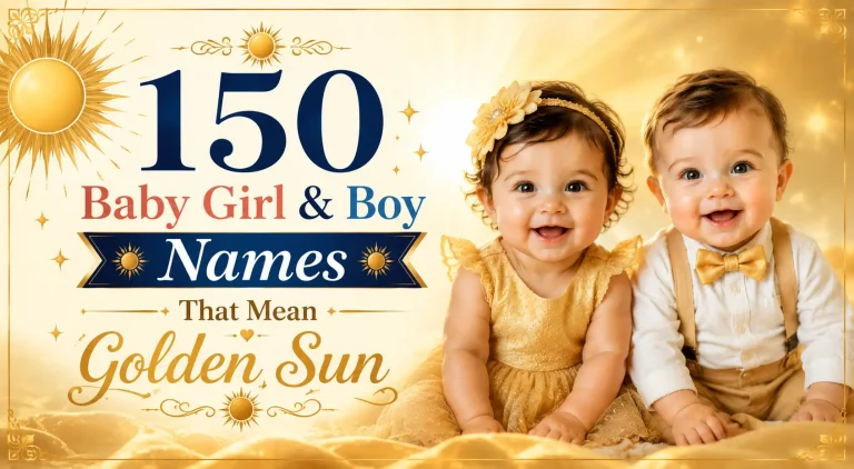 150 Baby Girl & Boy Names That Mean Golden Sun