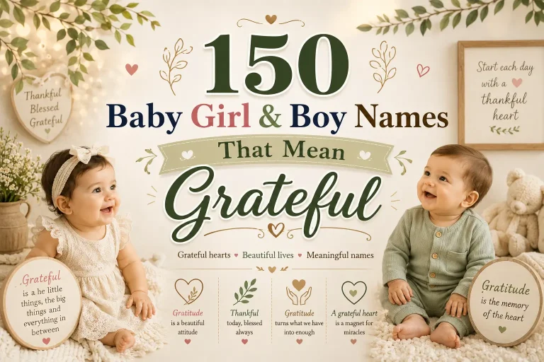 150 Baby Girl & Boy Names That Mean Grateful