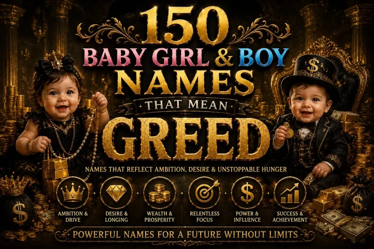 150 Baby Girl & Boy Names That Mean Greed