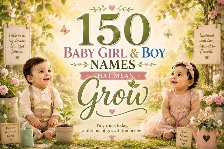 150 Baby Girl & Boy Names That Mean Grow