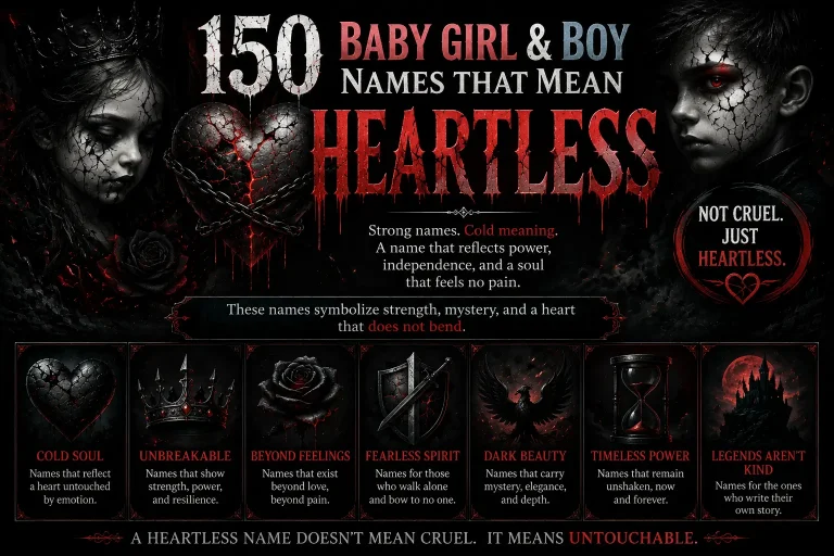 150 Baby Girl & Boy Names That Mean Heartless