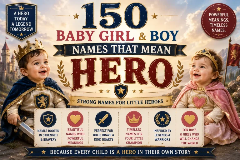 150 Baby Girl & Boy Names That Mean Hero