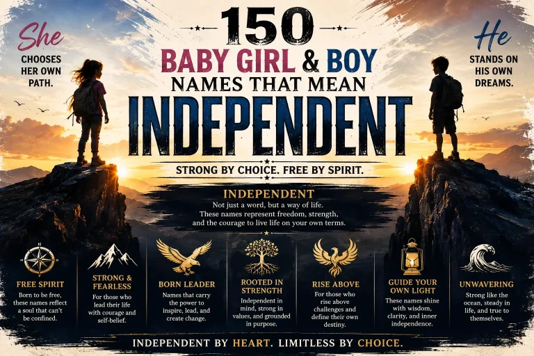 150 Baby Girl & Boy Names That Mean Independent