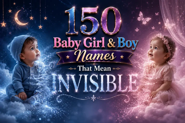 150 Baby Girl & Boy Names That Mean Invisible