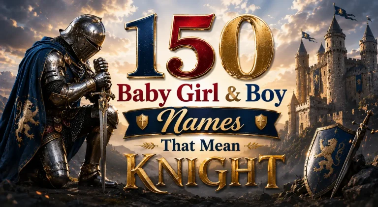 150 Baby Girl & Boy Names That Mean Knight