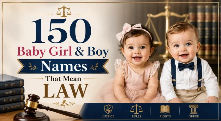 150 Baby Girl & Boy Names That Mean Law