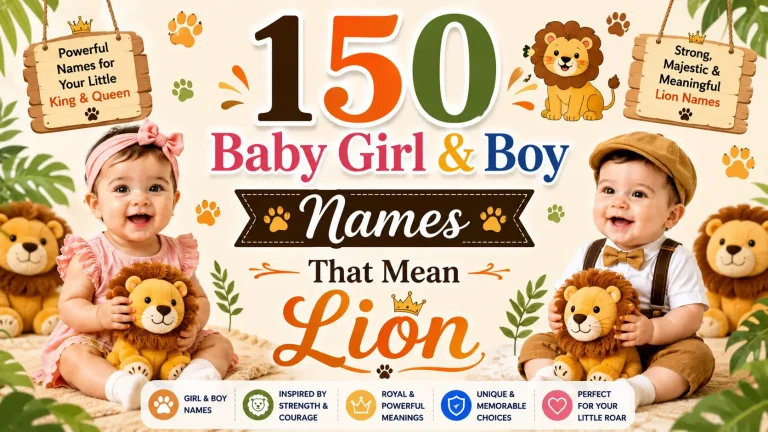 150 Baby Girl & Boy Names That Mean Lion