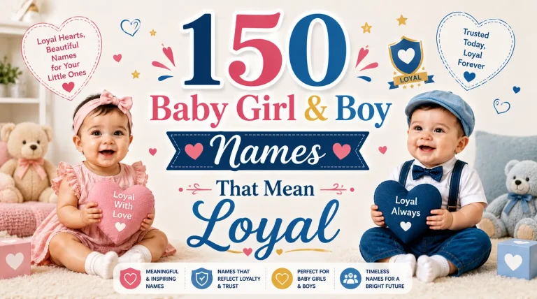 150 Baby Girl & Boy Names That Mean Loyal Friend