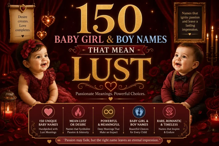 150 Baby Girl & Boy Names That Mean Lust
