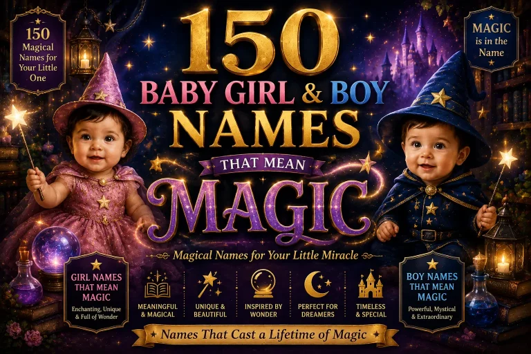 150 Baby Girl & Boy Names That Mean Magic