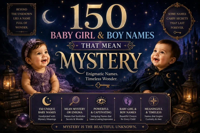 150 Baby Girl & Boy Names That Mean Mystery