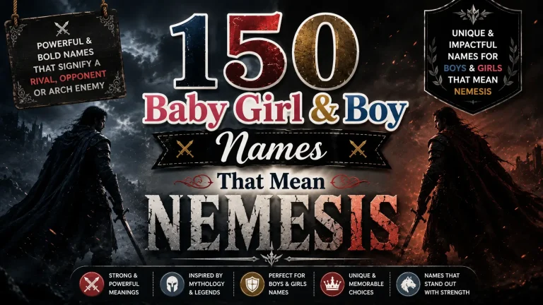 150 Baby Girl & Boy Names That Mean Nemesis