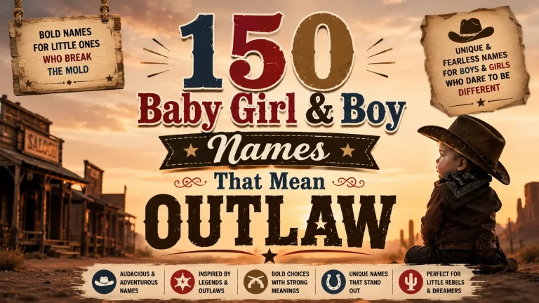150 Baby Girl & Boy Names That Mean Outlaw