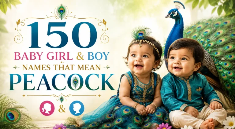 150 Baby Girl & Boy Names That Mean Peacock