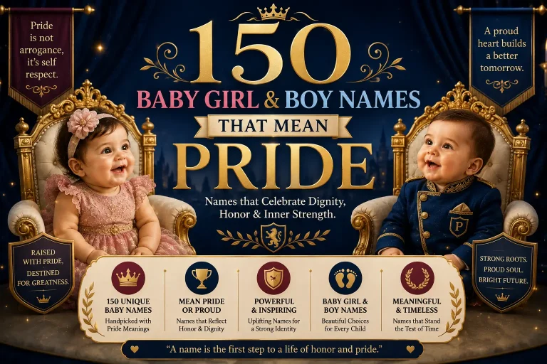 150 Baby Girl & Boy Names That Mean Pride