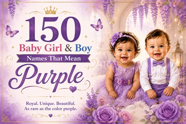 150 Baby Girl & Boy Names That Mean Purple