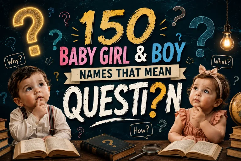 150 Baby Girl & Boy Names That Mean Question