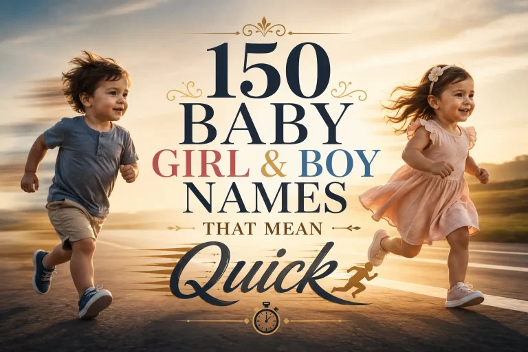 150 Baby Girl & Boy Names That Mean Quick
