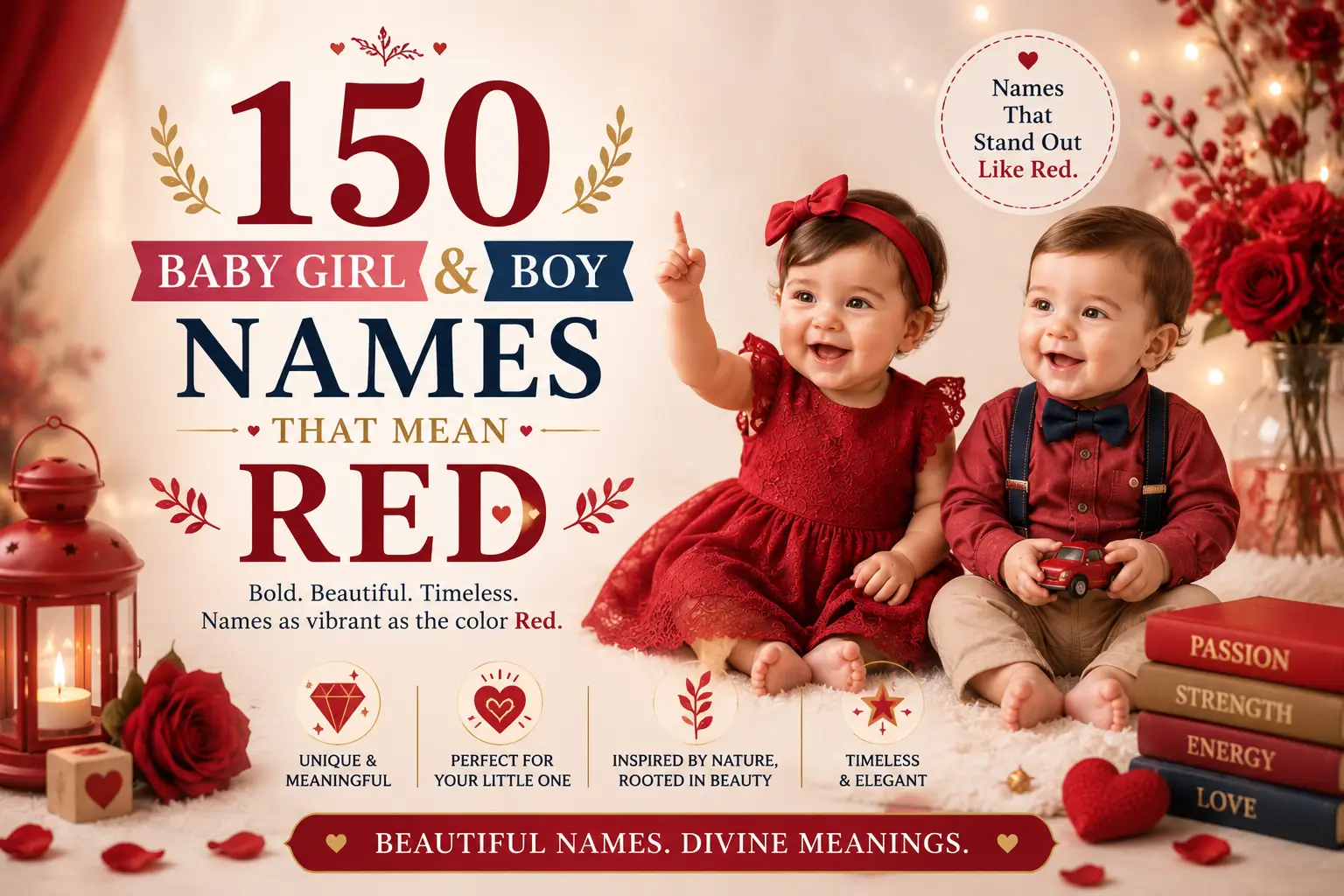 150 Baby Girl & Boy Names That Mean Red