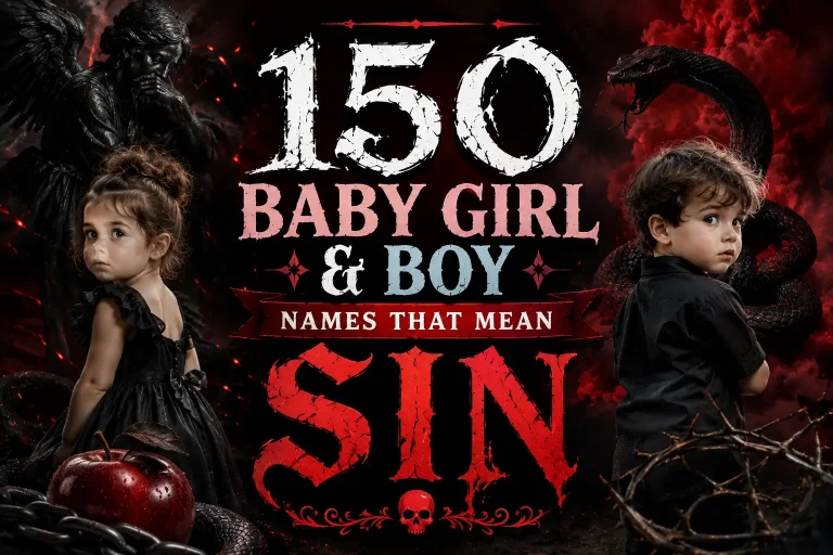 150 Baby Girl & Boy Names That Mean Sin