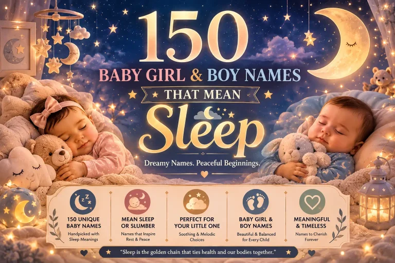 150 Baby Girl & Boy Names That Mean Sleep